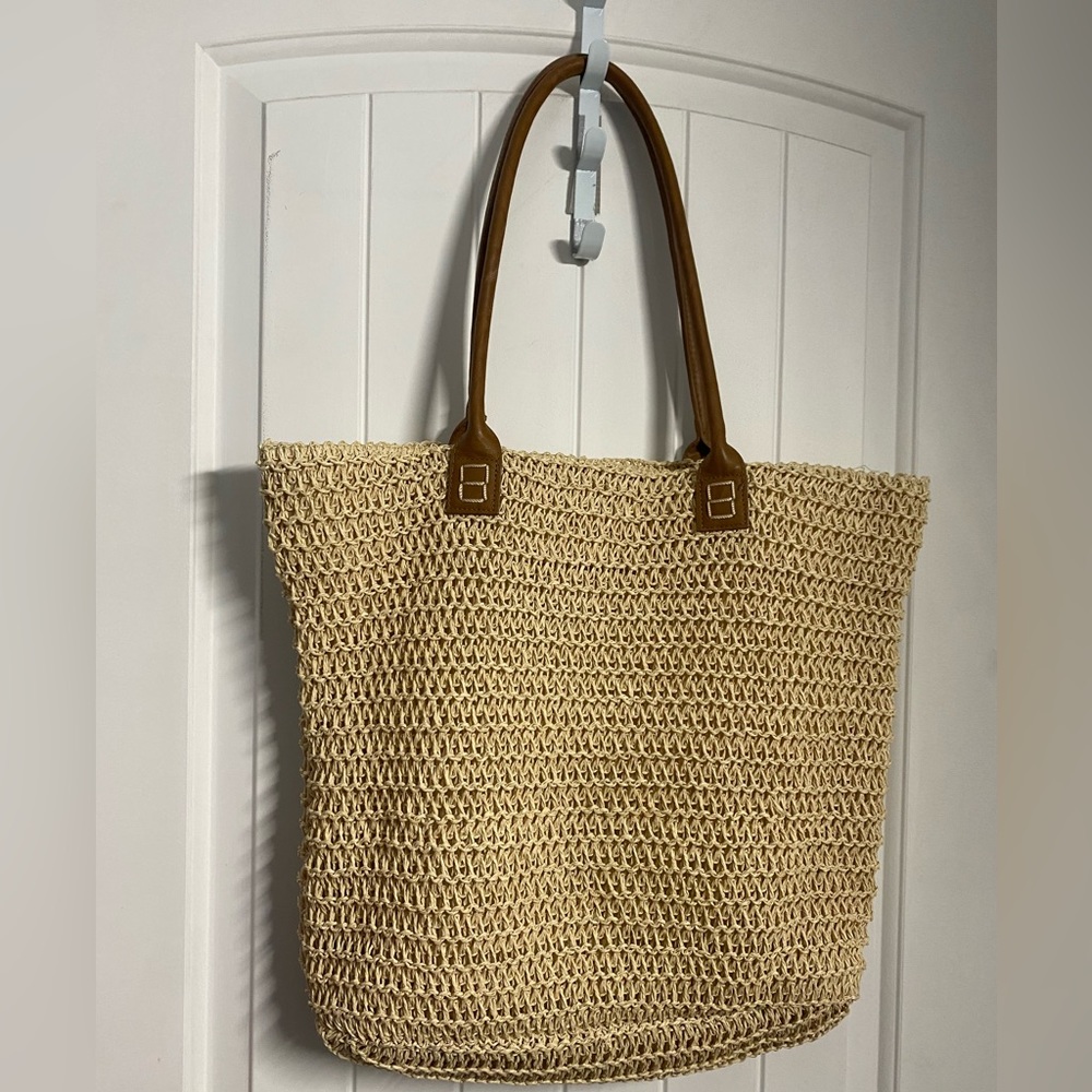 Large Straw Studios Tote Bag, 16”x16”